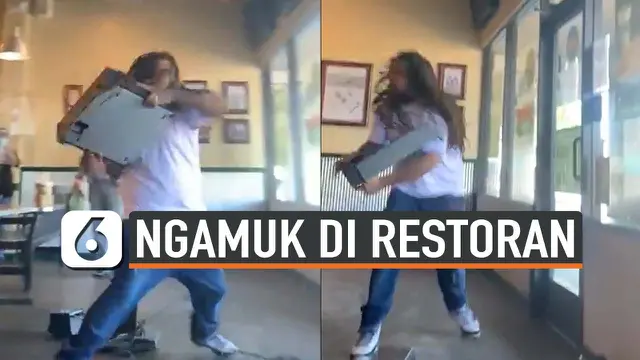 VIDEO: Salah Pesanan, Pelanggan Ngamuk di Restoran