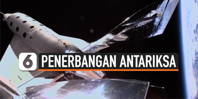 VIDEO: Pertama Kali! Virgin Galactic Luncurkan Pesawat Komersial ke Luar Angkasa