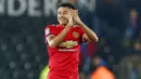 Jesse Lingard - Penampilannya yang tidak konsisten dan sering sombong di media sosial membuatnya menjadi bahan olok-olok para fans. Penggemar menganggap keangkuhan pemain ini tidak sebanding dengan apa yang ia tunjukkan di lapangan. (Foto: AFP/Geoff Caddick)