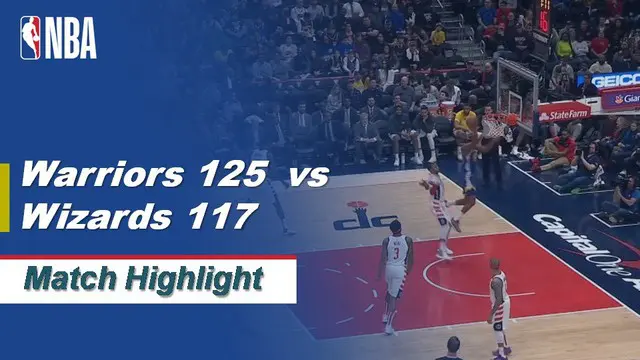 Berita Video Highlights NBA 2019-2020, Golden State Warriors Vs Washington Wizards 125-117