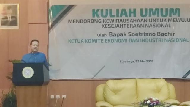 Soetrisno Bachir Ajak Generasi Muda Berwirausaha Untuk Mewujudkan Kesejahteraan Nasional