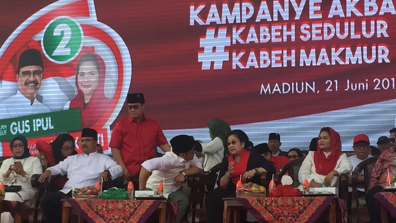 Megawati dan Cak Imin Turun Gunung Kampanyekan Gus Ipul-Puti di Madiun