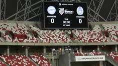 Suasana tampak dalam dari Stadion Nasional di Singapura, Kamis (8/11). Stadion ini akan menggelar laga Piala AFF 2018 antara Singapura melawan Timnas Indonesia. (Bola.com/M. Iqbal Ichsan)