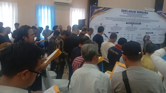 Puluhan Pengusaha Tempat Hiburan Malam menyatakan Deklarasinya tidak akan mengedarkan Narkoba.