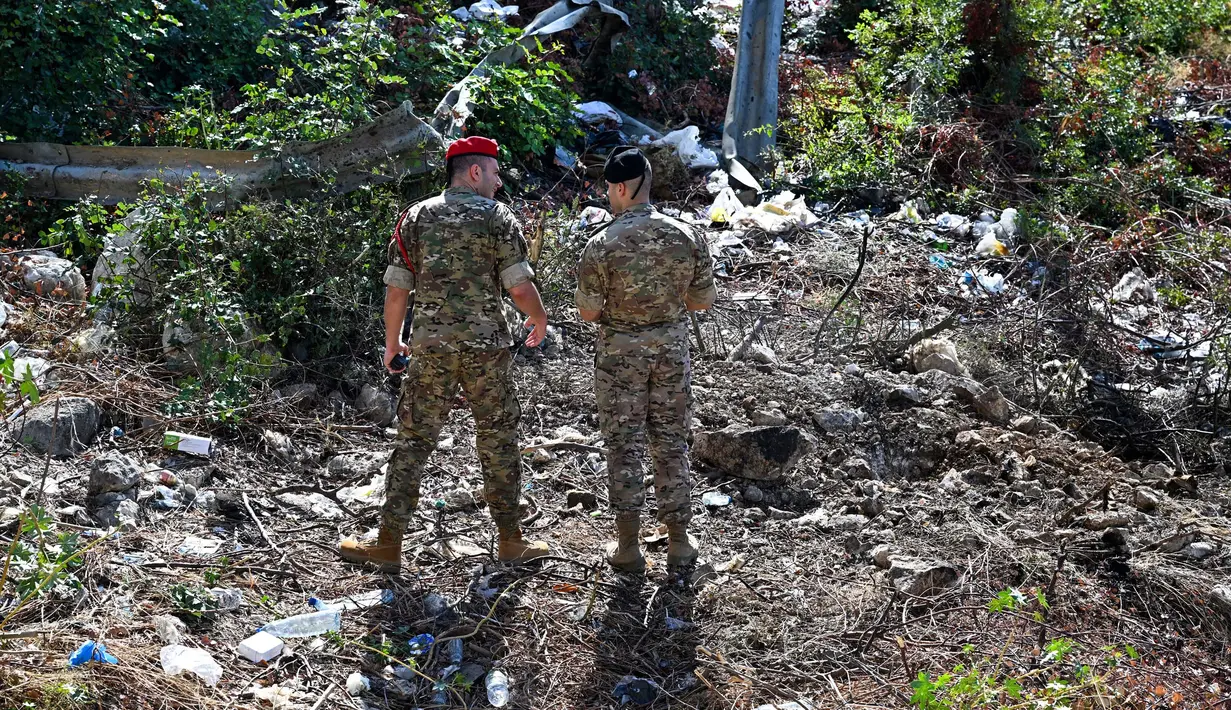 Pihak berwenang Lebanon mengatakan dua orang tewas dalam serangan Israel di Jounieh, utara Beirut. (JOSEPH EID/AFP)