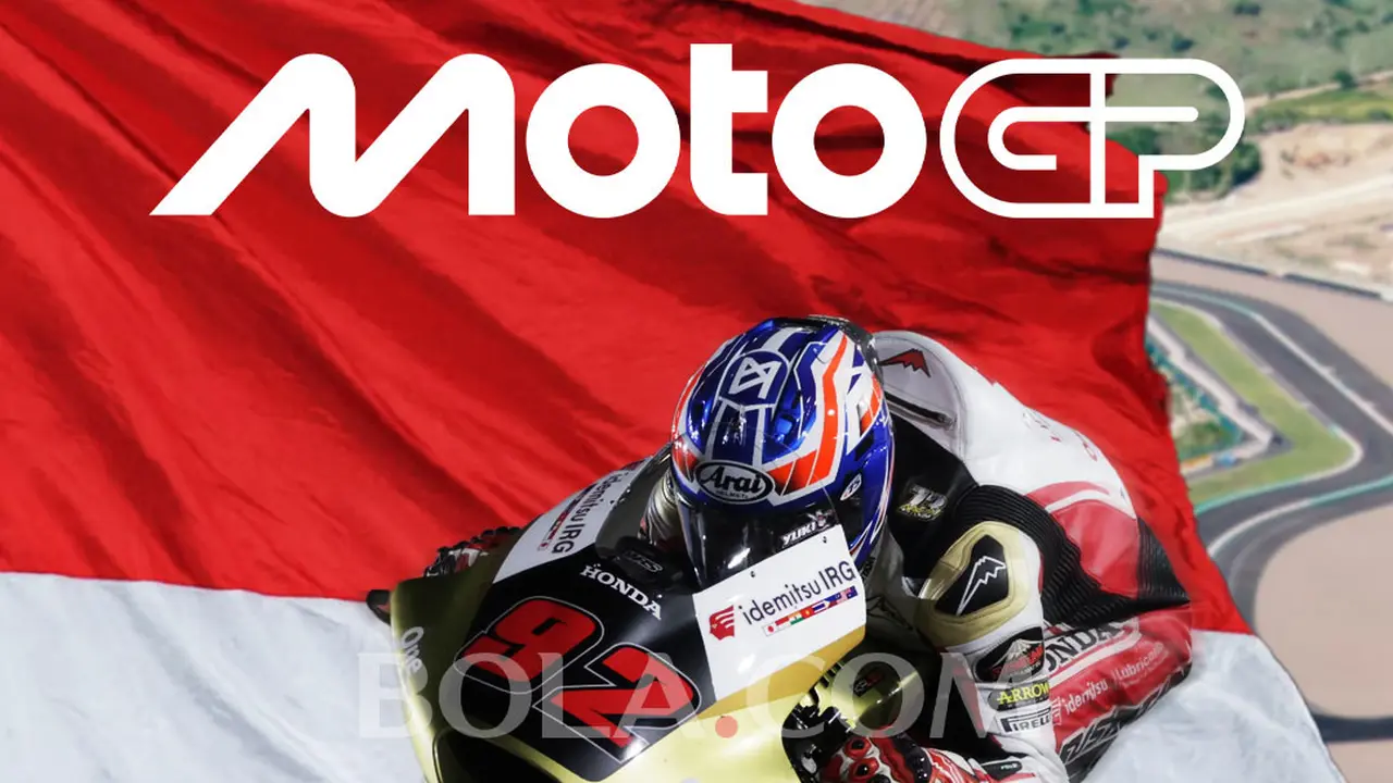 MotoGP - Ilustrasi Mario Suryo Aji, Logo Terbaru MotoGP dan Bendera Indonesia