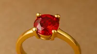 3 Model Cincin Emas 5 Gram Bermata Merah dan Update Harga Akhir Juni 2025, Pilihan Anggun Muslimah
