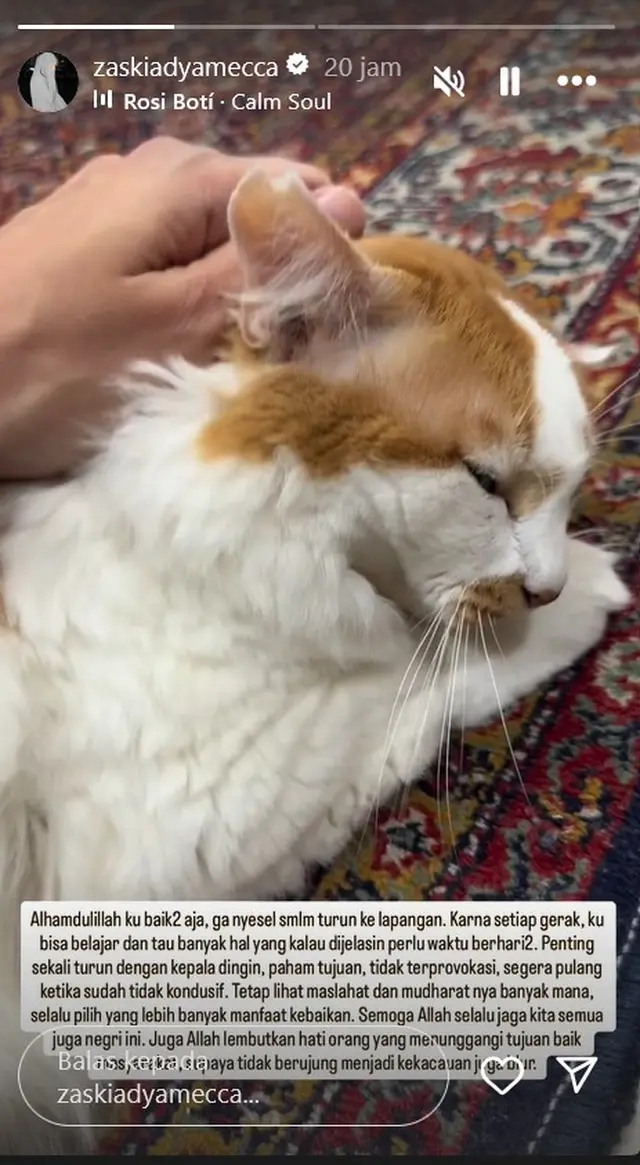 7 Potret Zaskia Adya Mecca jadi relawan medis saat aksi demo Jakarta