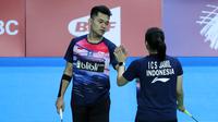 Ganda campuran Leo Rolly Carnando/Indah Cahya Sari Jamil melaju ke semifinal Kejuaraan Dunia Junior Bulu Tangkis 2019. (PBSI)