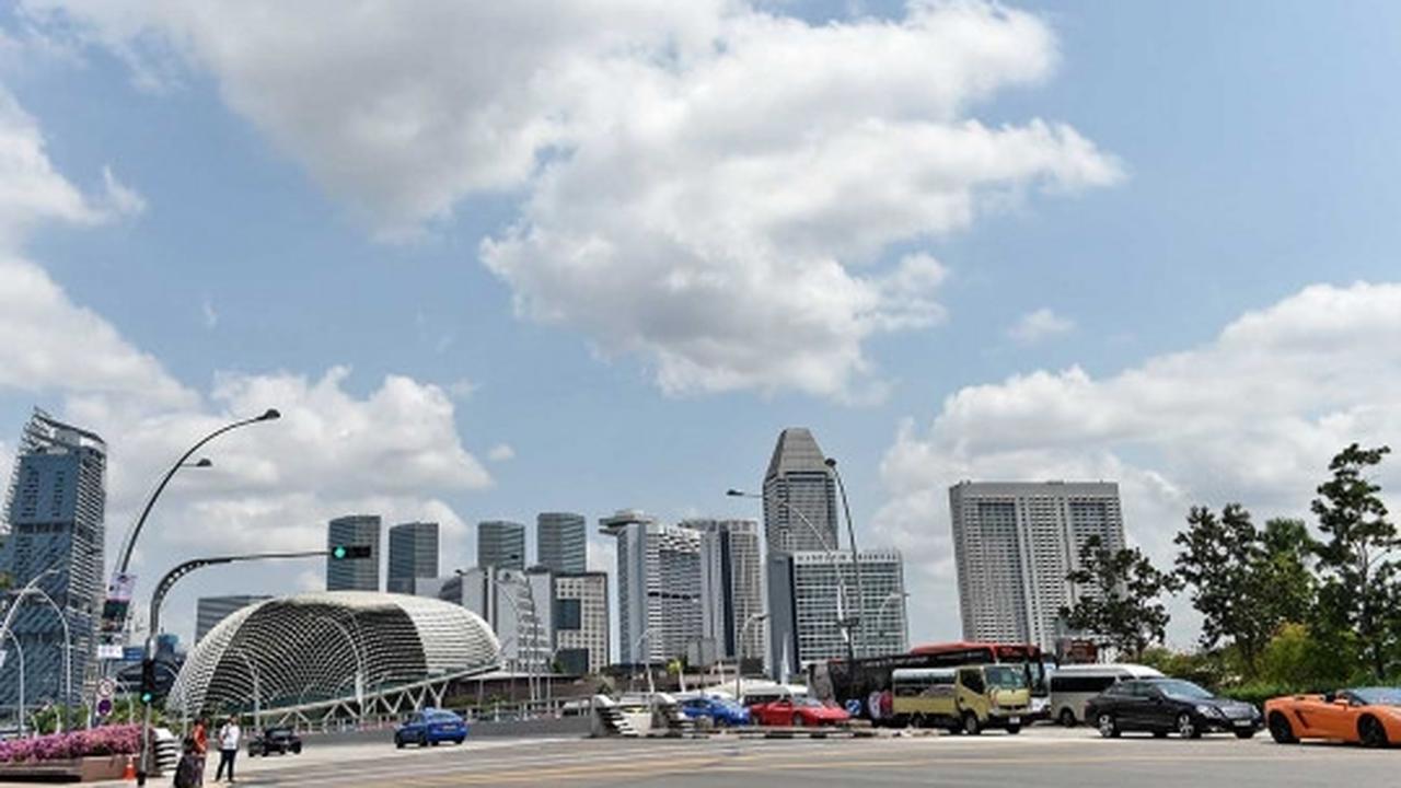 Pemandangan Singapura terbebas kabut asap setelah diguyur hujan