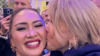 Ajeng Kamaratih Jadi MC Lawatan Presiden Prancis ke Indonesia, Dapat Kecup Hangat dari Ibu Negara Brigitte Macron