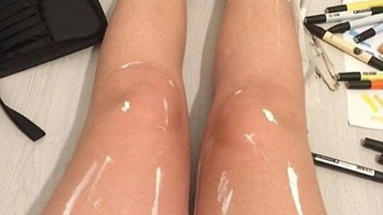 [Bintang] Ilusi Optik Baru, Coba Tebak! Ini Kaki Kena Minyak Atau Cat?