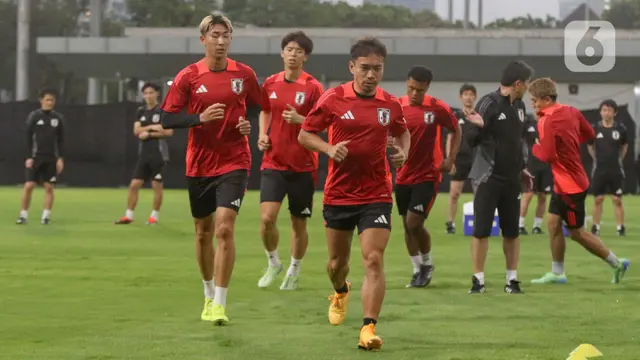 Meski Belum Lengkap, Timnas Jepang Tetap Gelar Latihan Terbuka di Lapangan A GBK