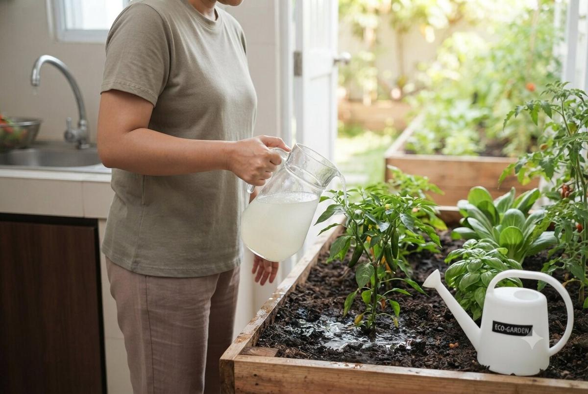 Cara Memanfaatkan Air Cucian Sayur untuk Kebun