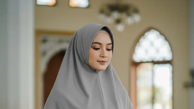 Model Gamis Minimalis Elegan untuk Acara Pengajian