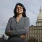 Rashida Tlaib, sosok Muslimah Palestina pertama yang terpilih sebagai anggota Kongres AS (AP/Al Goldis)