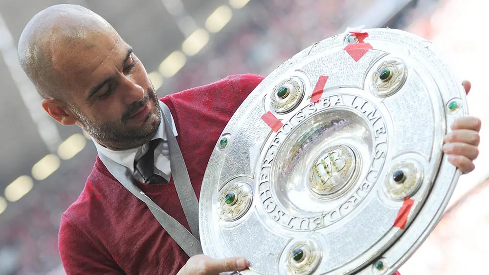 Pep Guardiola juga sukses di Bayern Munchen. (AFP/Angelika Warmuth)
