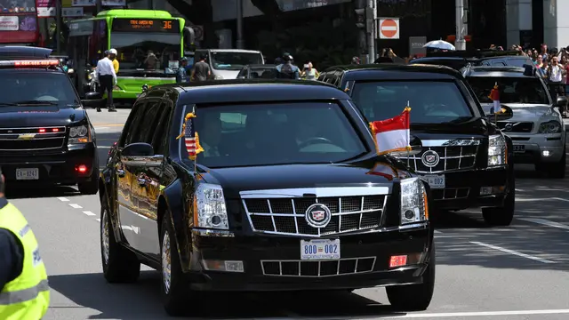 Donald Trump Bertolak ke Istana Singapura
