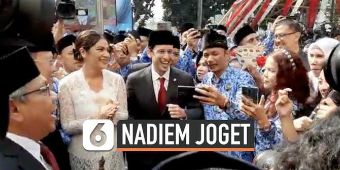 VIDEO: Nadiem Makarim Joget Maumere di Kemendikbud