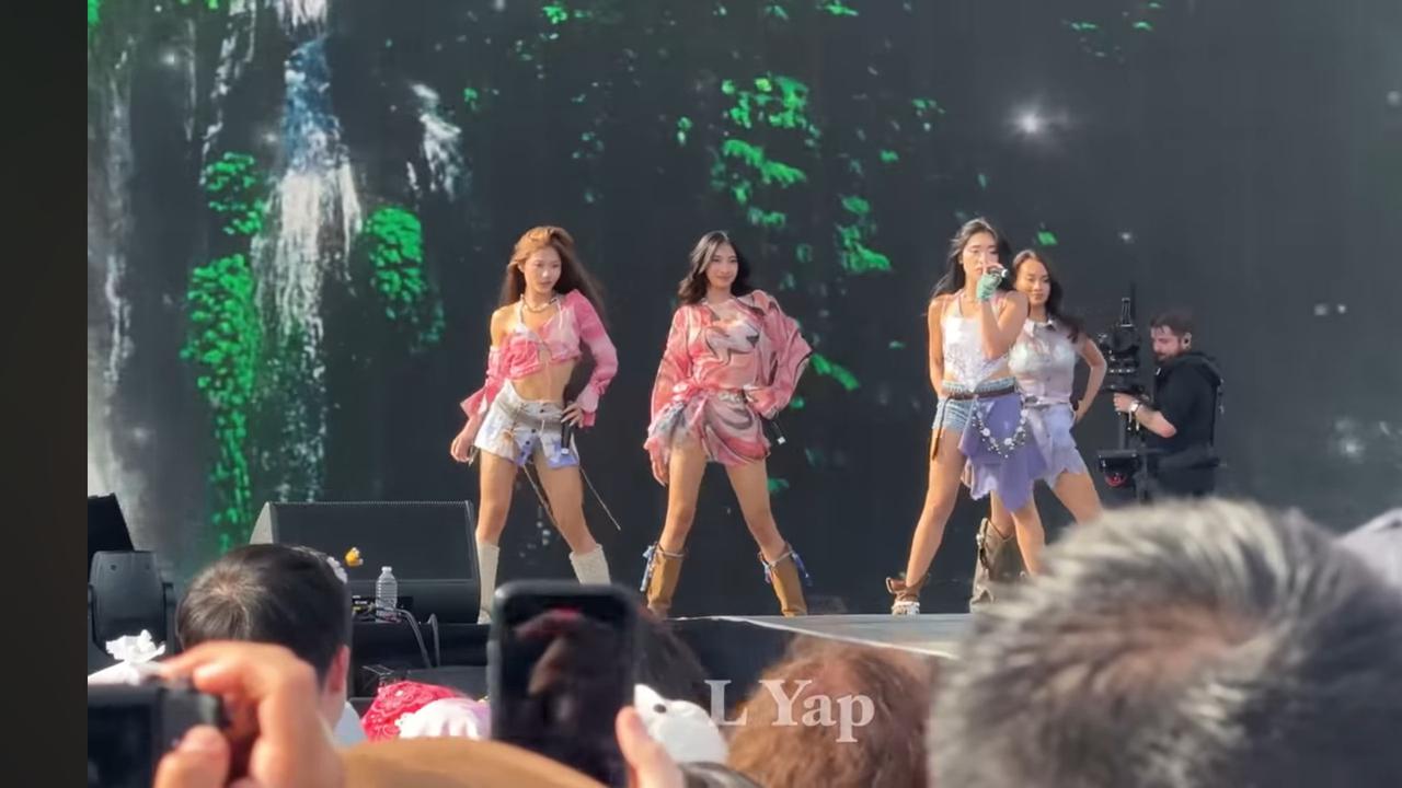 Debut Internasional! Potret NO NA Tampil Memukau di HITC Los Angeles 2025, Bawakan 'Shoot' dan Lagu Baru