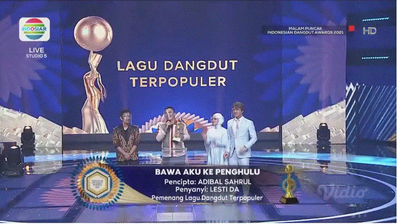 Bawa Aku ke Penghulu yang dinyanyikan Lesti Kejora jadi lagu  Terpopuler Indonesian Dangdut Awards 2021