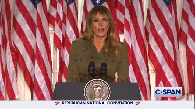Ibu Negara AS Melania Trump di Konvensi Partai Republik.