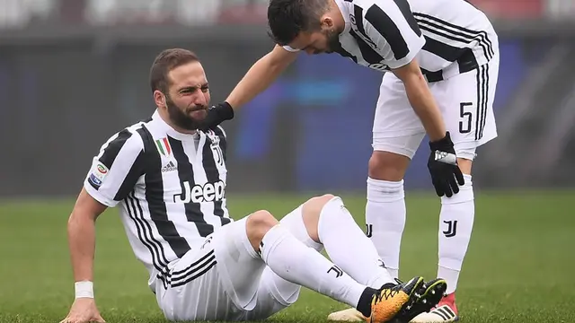 Penyerang Juventus, Gonzalo Higuain.