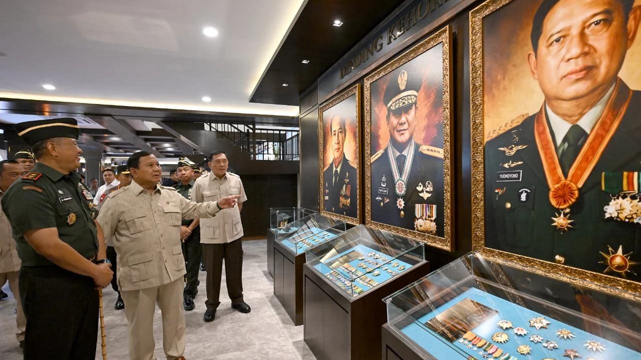 Prabowo Resmikan Museum dan Perpustakaan Seskoad