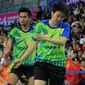 Pebulutangkis Ganda Campuran Indonesia, Tontowi Ahmad dan Liliyana Natsir, gagal menambah pundi emas Indonesia di Asian Games 2014, (29/9/2014). (Dok Humas PBSI/Nafielah)