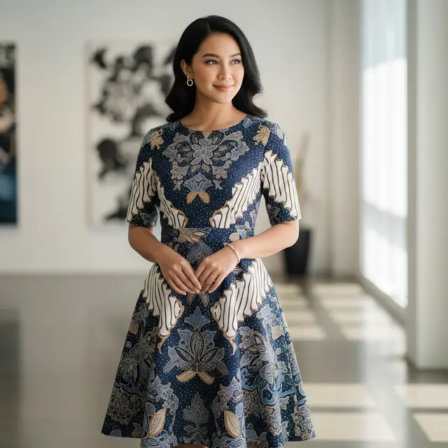 Tren Model Dress Endek Terbaru (Gemini AI)