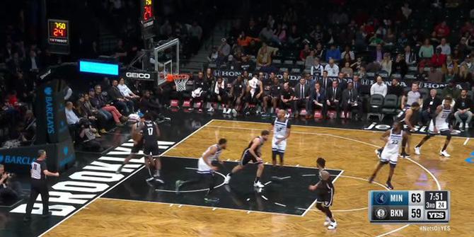 Cuplikan Pertandingan NBA : Timberwolves 112 vs Nets 102