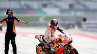 Marc Marquez diklaim sebagai kunci kesuksesan Honda di MotoGP dalam empat tahun terakhir. (AFP/Manan Vatsyayana)