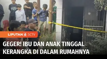 Penemuan kerangka ibu dan anaknya di rumahnya di permukiman di Kabupaten Bandung, Jawa Barat, menghebohkan warga sekitar. Dua kerangka ditemukan dalam posisi di atas kasur.