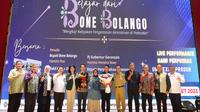 Peluncuran buku 'Belajar dari Bone Bolango' yang ditulis Bupati Hamim Pou. (Liputan6.com/ Dok Ist)