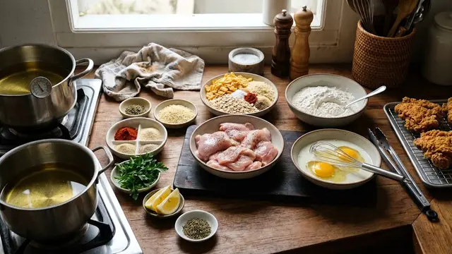 Resep Ayam Crispy Gandum yang Renyah dan Gurih/AI Generated