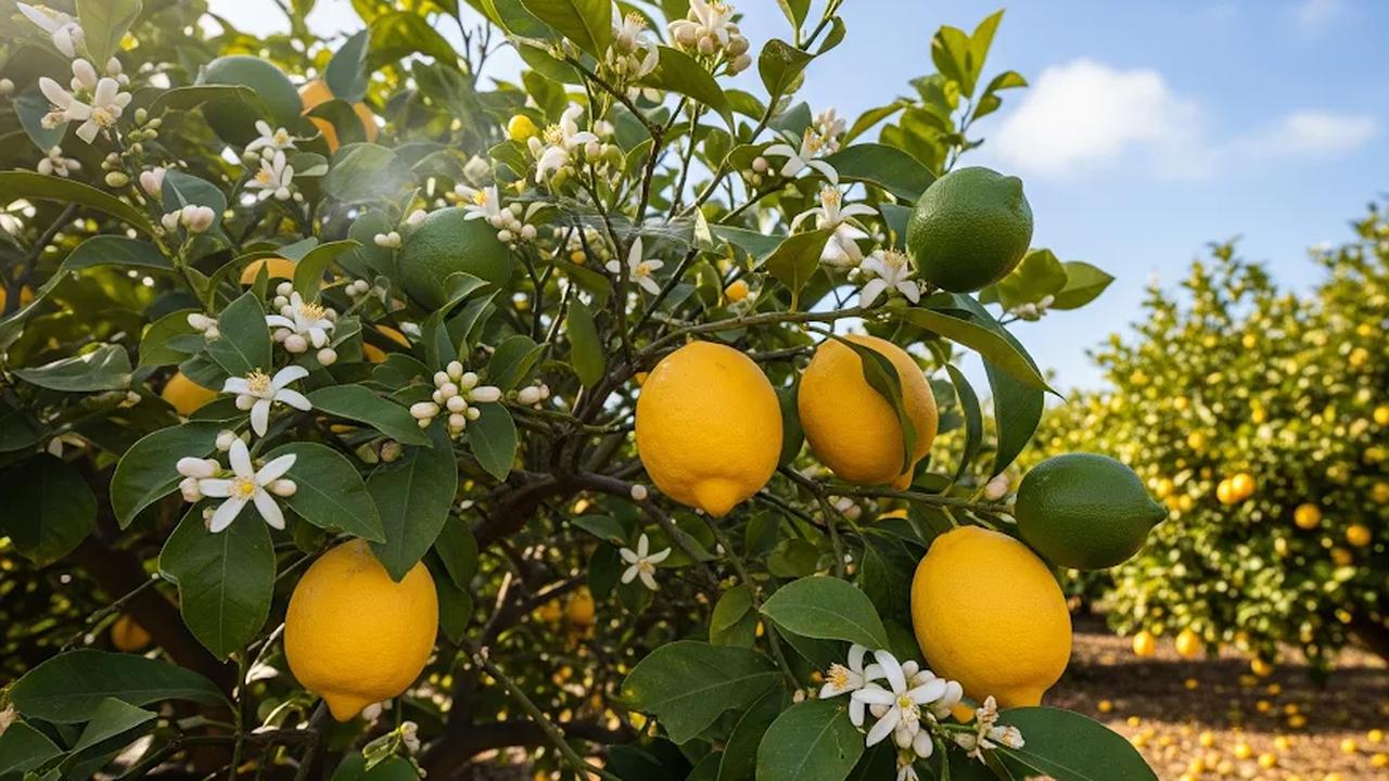 Pohon Buah Berbunga Indah/Gemini AI