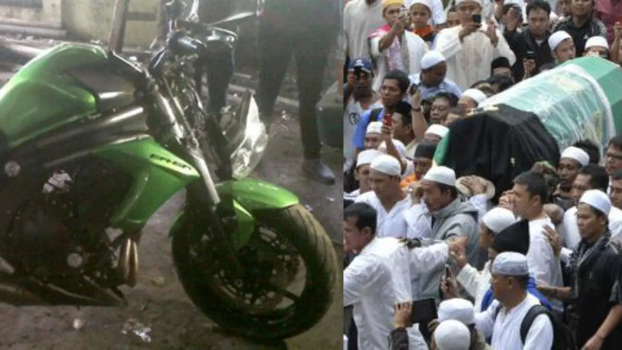 Motor Uje dan Prosesi Pemakaman (Merdeka.com)