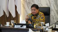 Menteri Koordinator Bidang Perekonomian Airlangga Hartarto, pada Senin (17/1/2022). (Dok ekon.go.id)