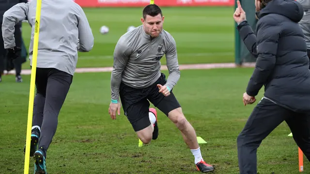 Intip Pemain Liverpool Latihan Jelang Hadapi Atletico Madrid di Anfield