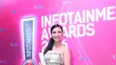 Cassie mendapatkan penghargaan sebagai Selebriti Pendatang Baru Memikat dan Selebriti Paling Eksis di Media Sosial. (Nurwahyunan/Bintang.com)