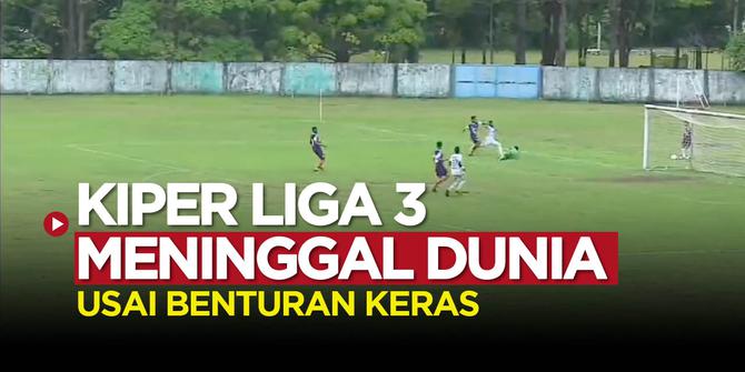 VIDEO: Detik-detik Kiper Tornado FC, Taufik Ramsyah Alami Benturan Keras di Liga 3