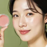 Seorang perempuan Asia sedang memegang sebuah blush on (Foto Dok: Freepik/freepik).
