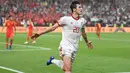 Striker Timnas Iran berusia 28 tahun, Sardar Azmoun yang kini tengah menjalani musim pertama bersama AS Roma total mencetak 4 gol dari 6 laga di Piala Asia 2019. Iran sendiri finis di peringkat ketiga bersama Uni Emirat Arab setelah tersingkir di semifinal usai kalah 0-3 dari Jepang. (AFP/Khaled Desouki)