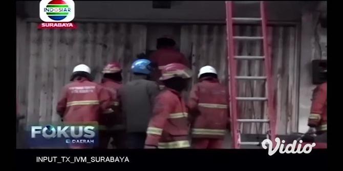 VIDEO: Gudang LPG dan Penyimpanan Ban Bekas Terbakar di Surabaya