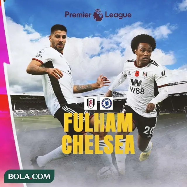 Premier League - Fulham Vs Chelea - Aleksandar Mitrovic dan Willian