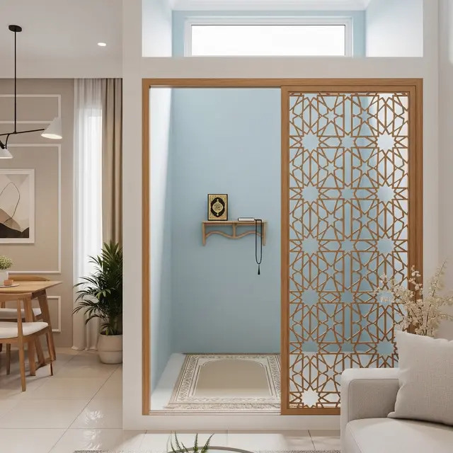 9 Desain Mushola Ukuran 1x1 di Dalam Rumah, Hadirkan Ketenangan Ibadah