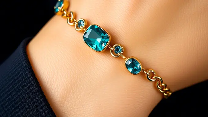 Model Gelang Emas Rantai yang Lagi Trend Gelang Rantai dengan Kombinasi Batu Permata