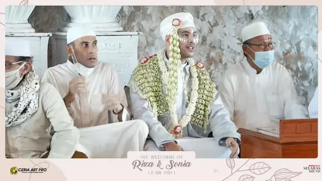7 Momen Akad Nikah Riza Shahab dan Sonia Alattas, Digelar Mewah Serba Putih