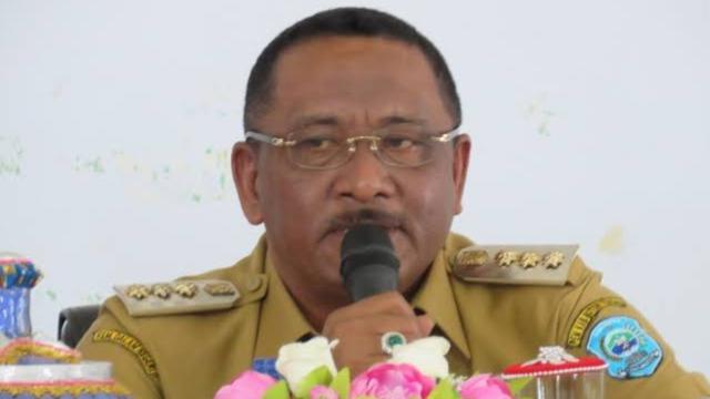 Bupati Buton tengah, Samahudin yang melaporka Sadli.(Liputan6.com/Ahmad Akbar Fua)