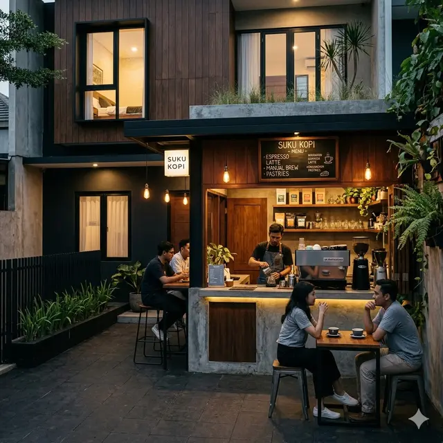 Coffee Corner Depan Rumah Minimalis